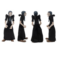 Boss Fight Studio Llc Sea Hag Popeye Classics action figure in black dress and headscarf shown from four angles on white background