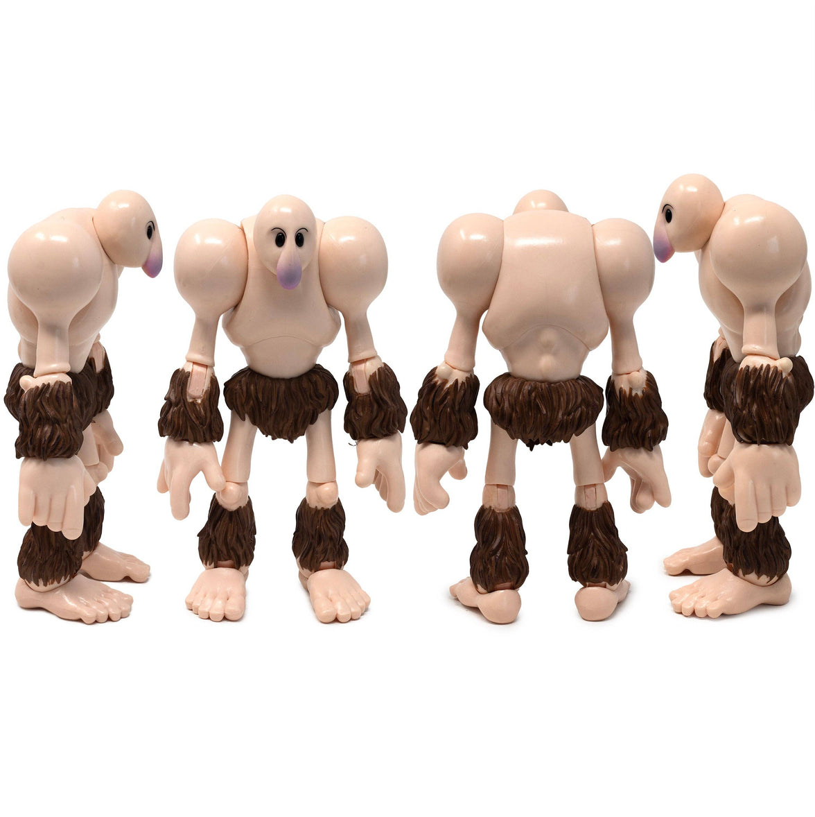 Boss Fight Studio Llc The Goon Popeye Classics figure with muscular arms and fur wrist and leg bands shown from multiple angles on white background