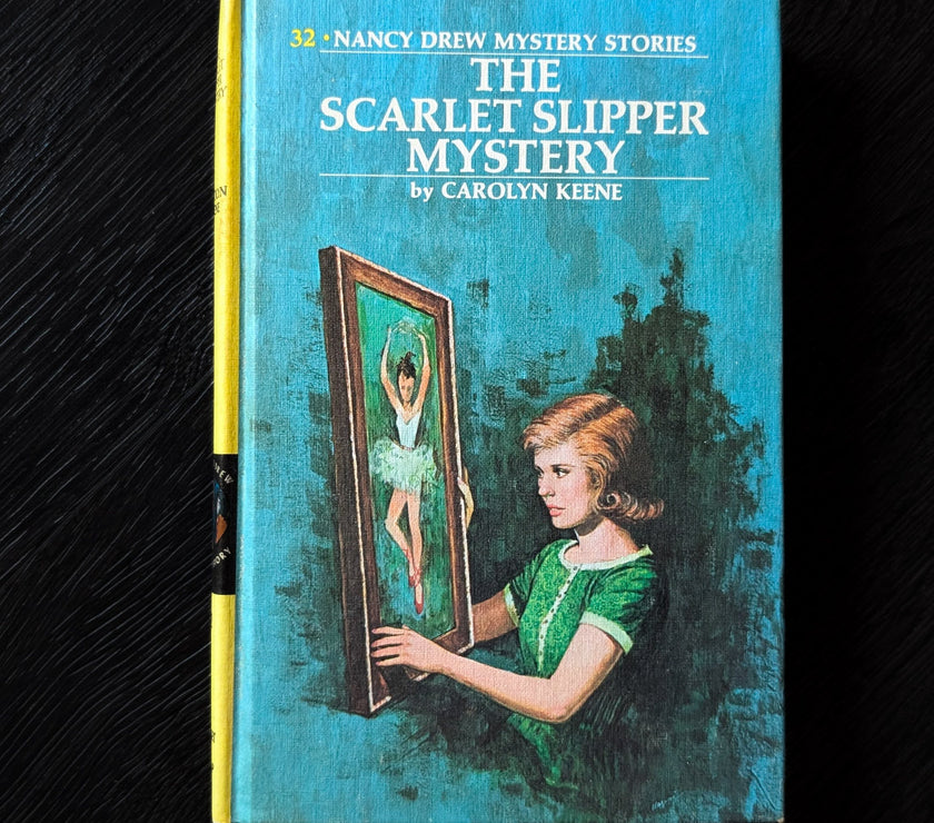 32 The Scarlet Slipper Mystery Nancy Drew Mystery Books -1954/1974 image 0