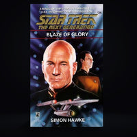 34 Blaze of Glory Star Trek The Next Generation Paperback Book image 0
