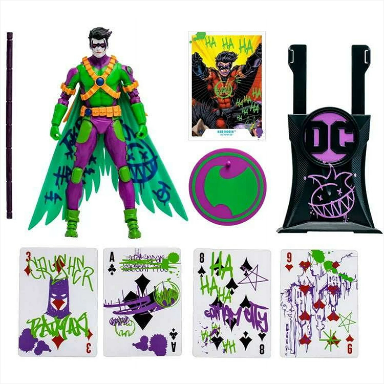 Jokerized Red Robin DC Multiverse (GOLD LABEL) 7" Action Figure image 1