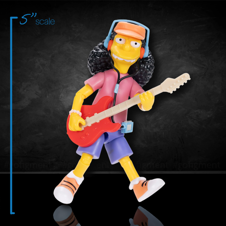 Otto with Guitar Wave 1 Action Figure The Simpsons 5in Scale image 1