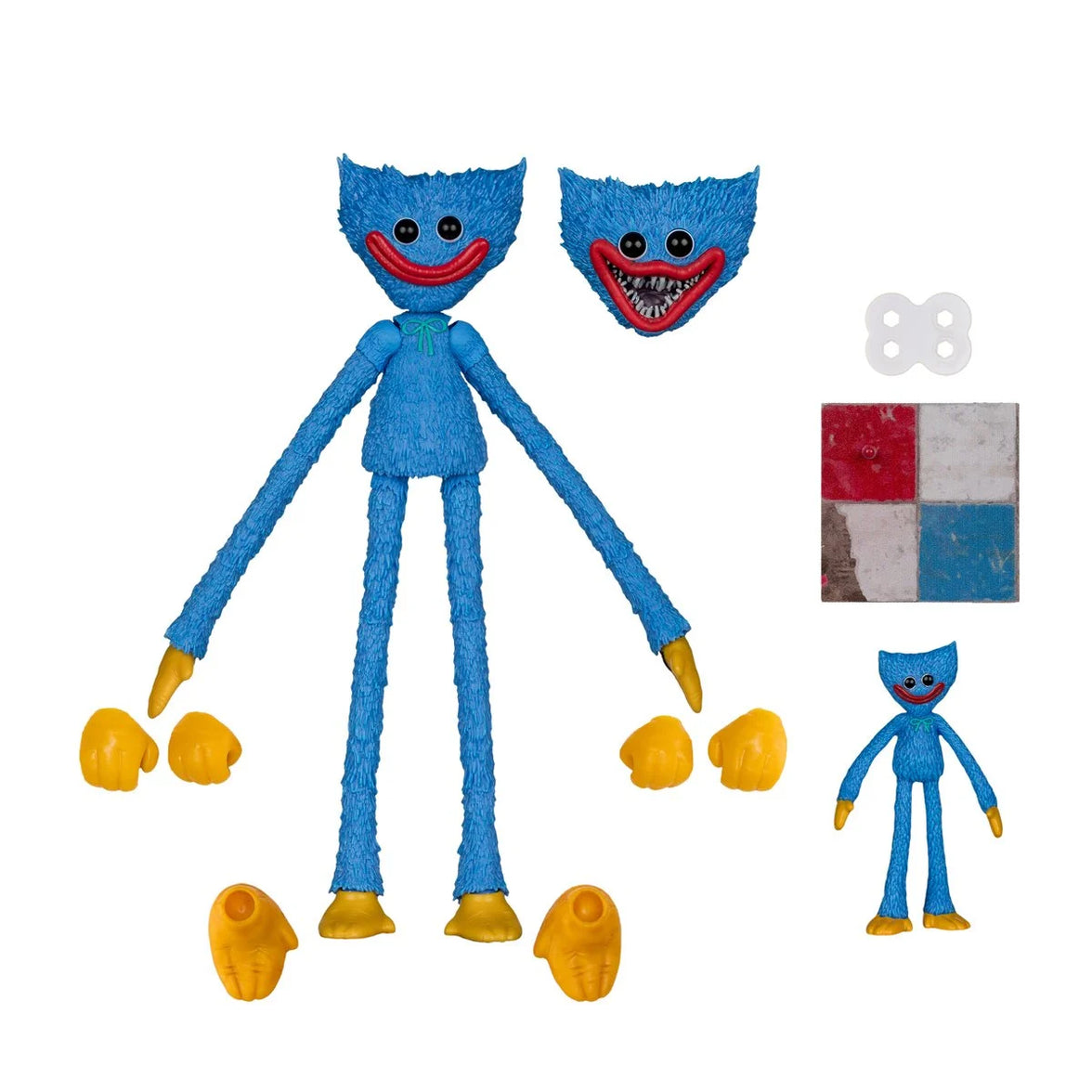 Huggy Wuggy Classic 7" McFarlane Action Figure Poppy Playtime Wave 2 by McFarlane Toys with alternate face