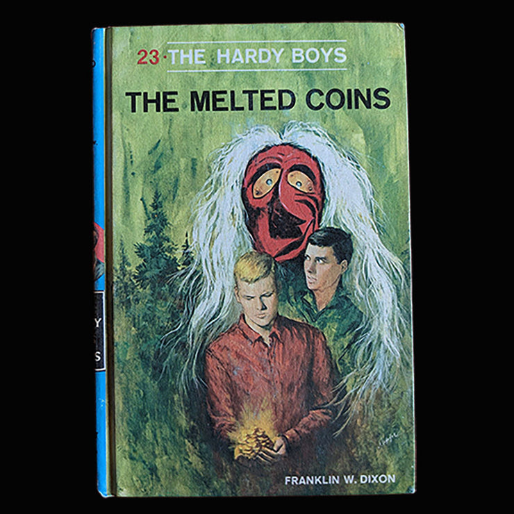 23 The Melted Coins (1954):  Vintage Hardy Boys Book Blue-Back image 0