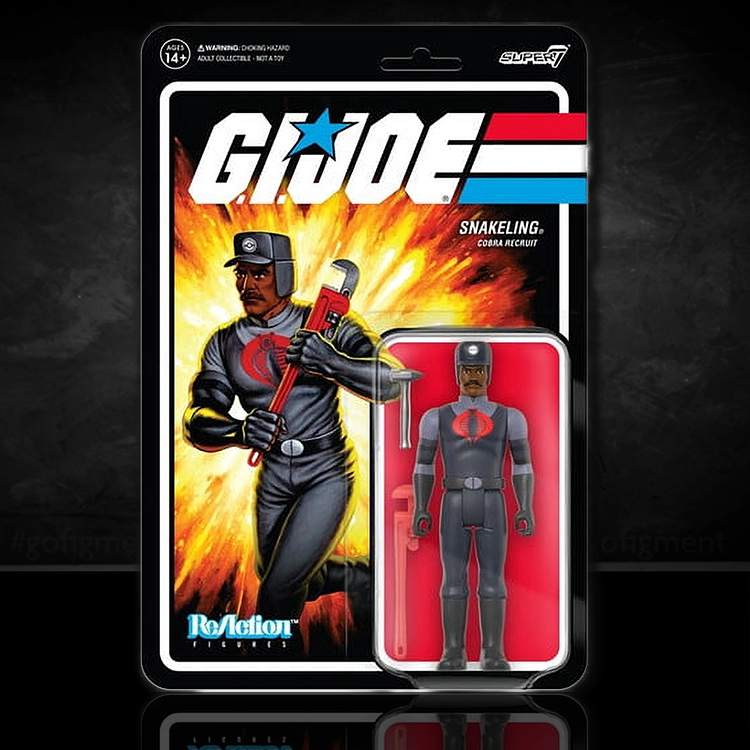 GI Joe Snakeling Cobra Recruit - (B) Mustache Action Figure 3.75" Super7 image 0