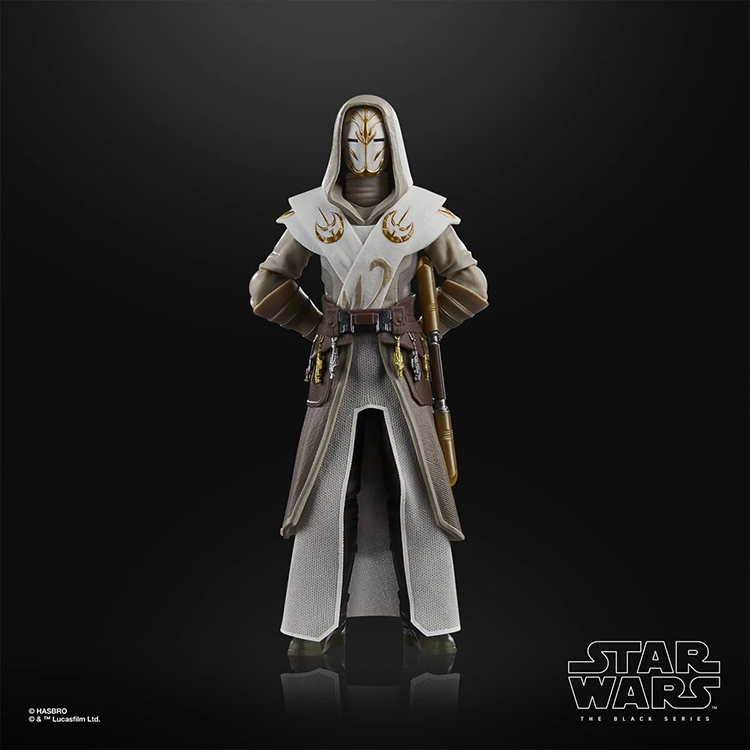Hasbro Star Wars Black Series Jedi Temple Guard 6-inch action figure with hooded white and gold armor detail