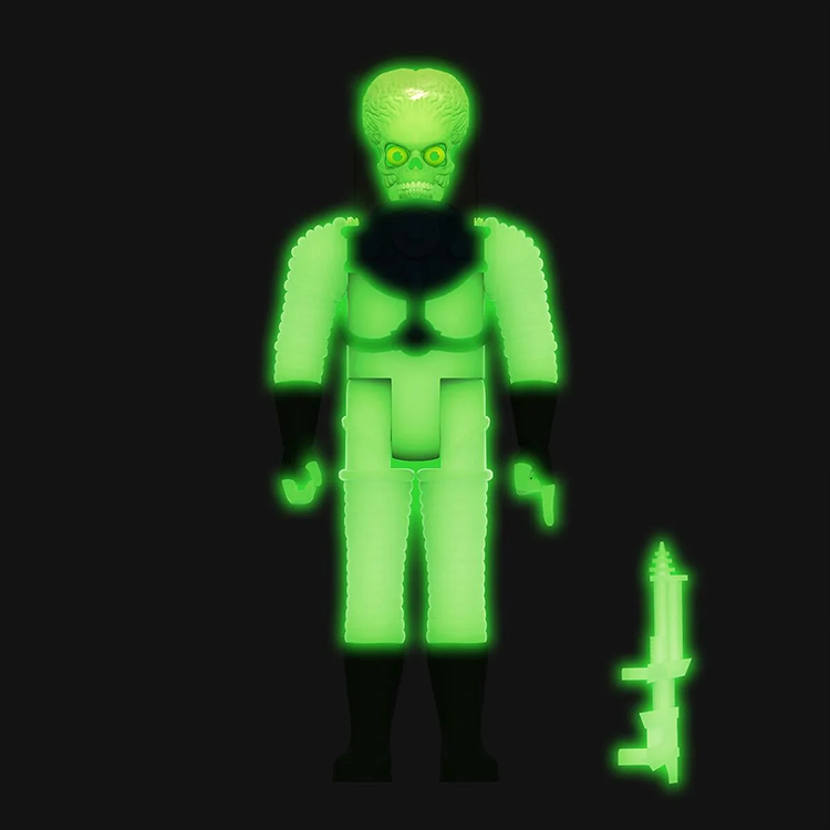 Mars Attacks The Invasion Begins (Glow) 3 3/4-Inch ReAction Figure image 1