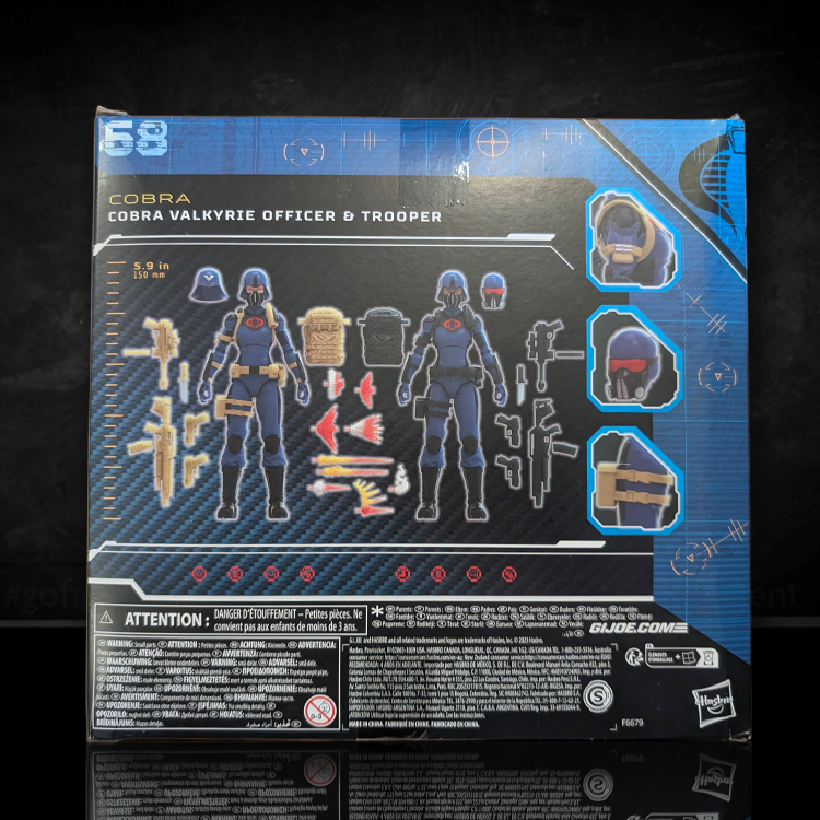 Cobra Valkyries Troopers 2 Pack GI Joe Classified Series 6in. not mint image 1