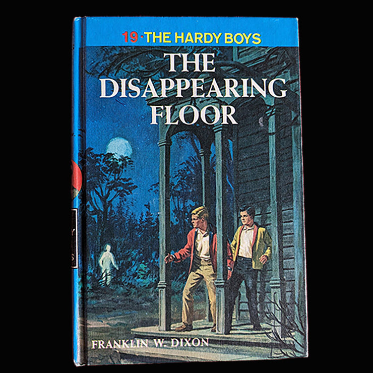 19 The Disappearing Floor (Blue Bar):  Vintage Hardy Boys Book Blue-Back image 0