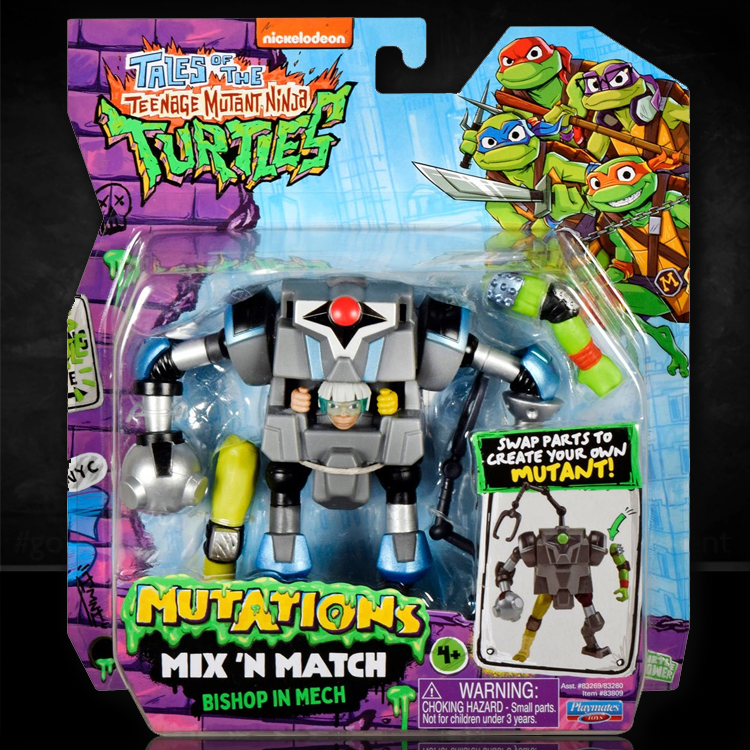 Bishop in Mech TMNT Mutations Mix 'n Match Turtles Action Figure image 0