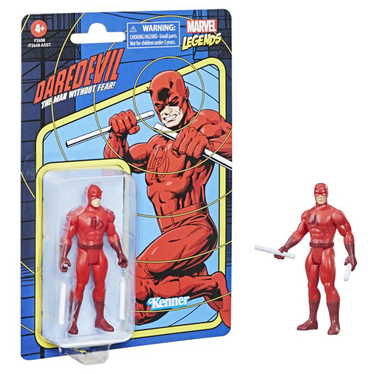 Daredevil: Man Without Fear Marvel Legends Retro Collection 3.75" Action Figure image 3