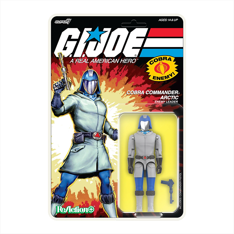 Cobra Commander Arctic GI Joe Action Figure ReAction+ 1/18 image 2