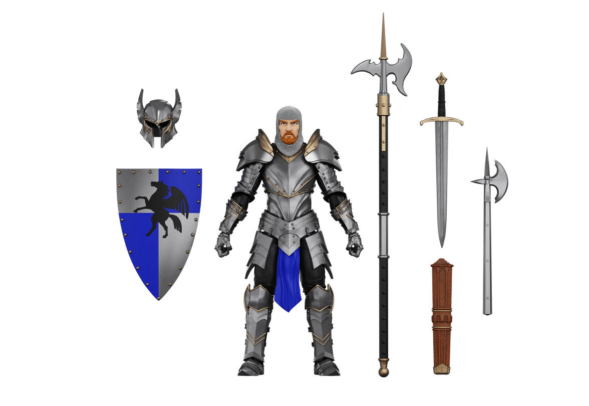 Knight of Accord Warrior of Order -Vitruvian H.A.C.K.S. 1:18 Scale Action Figure new in box by Boss Fight Studio Llc with armor and weapons accessories