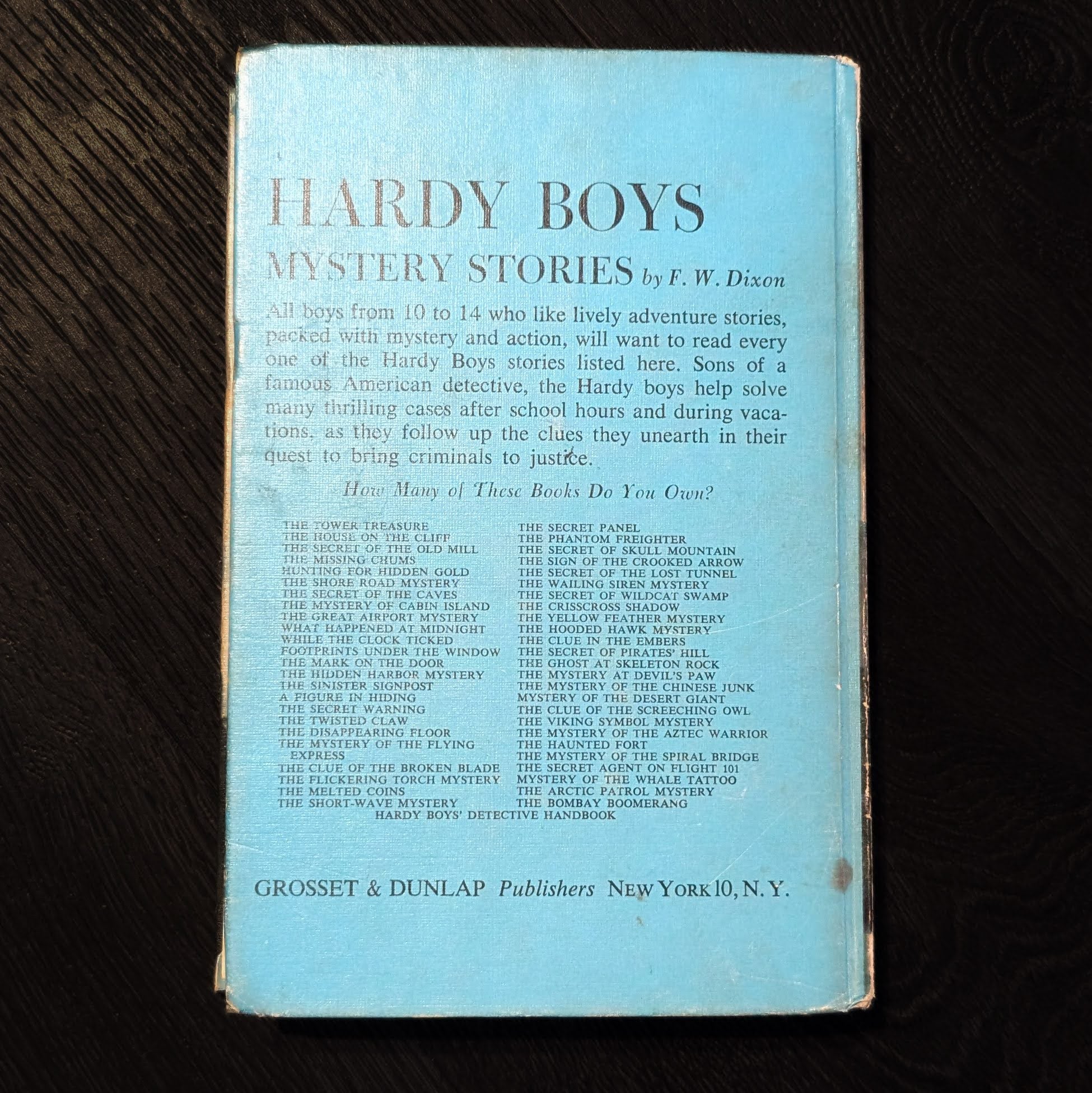 The Hardy Boys Detective Handbook  Vintage Hardy Boys Book image 1