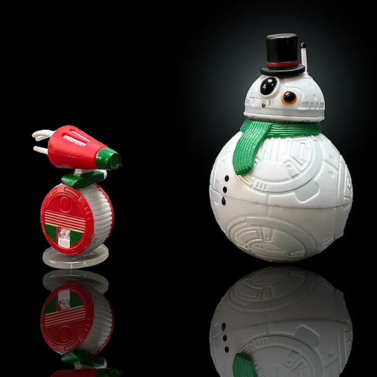 BB-8 Snowman and  D-O Droid Action Figure Advent | 1:18 Scale | LOOSE image 1