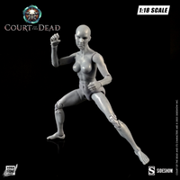 Boss Fight Studio Llc Ethereal Ash female blank action figure in 1:18 scale posed against black background
