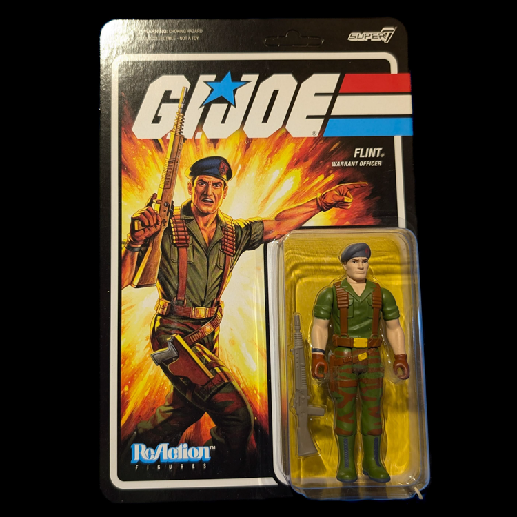 GI Joe Flint Warrant Officer Action Figure 3.75" Super7 ReAction Retro image 0