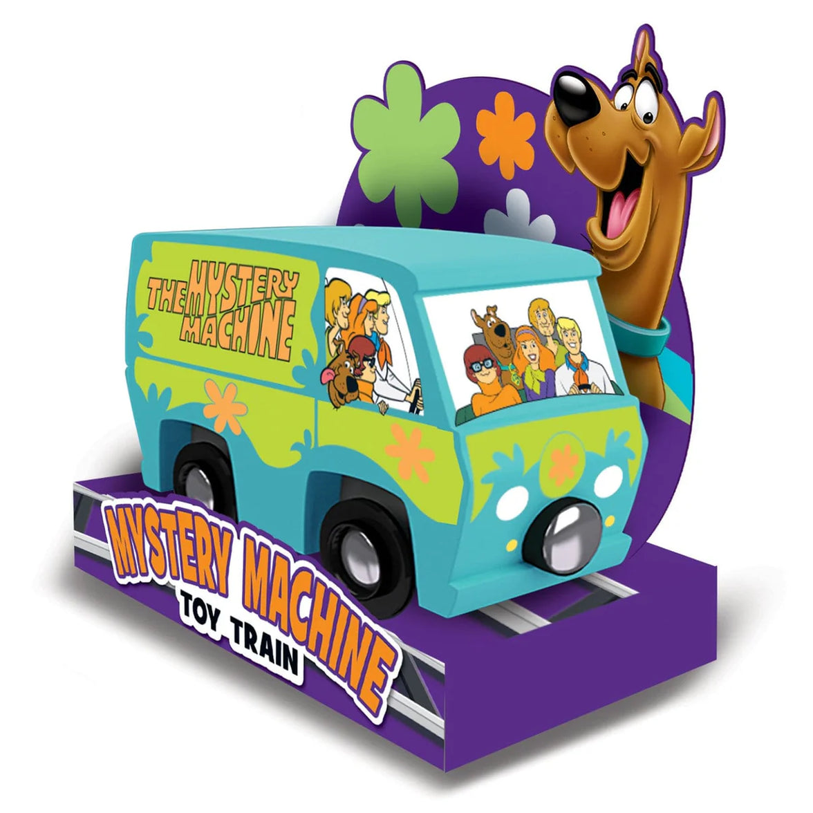 Scooby-Doo Mystery Machine Wood Toy Train MasterPieces Tracks New