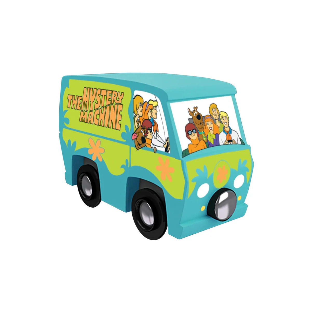 Scooby-Doo Mystery Machine Wood Toy Train MasterPieces Tracks New