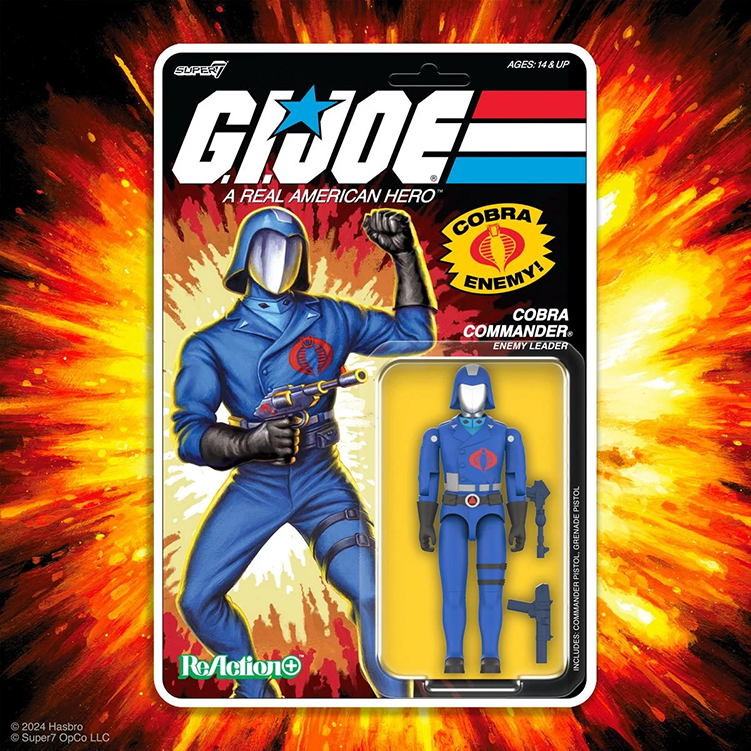 GI Joe Cobra Commander Action Figure 3.75" With O-Ring image 1
