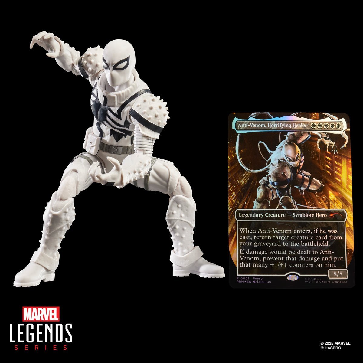 Spider-Man Marvel Legends Series Magic: The Gathering Agent Anti-Venom 6-Inch Action Figure