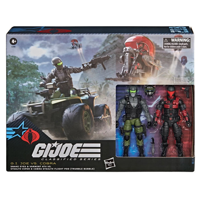 Snake Eyes 6" Hasbro G.I. Joe Classified Varmint ATV & Stealth Pod Set