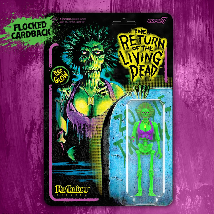 Blacklight Female Zombie Return of the Living Dead Action Figure image 0