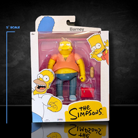 Barney Gumble and Bart Simpson Combo Wave 4 Action Figure The Simpson 5in image 1
