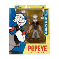 Boss Fight Studio Llc Poopdeck Pappy Popeye Classics figure in packaging with white sailor hat and black shirt details