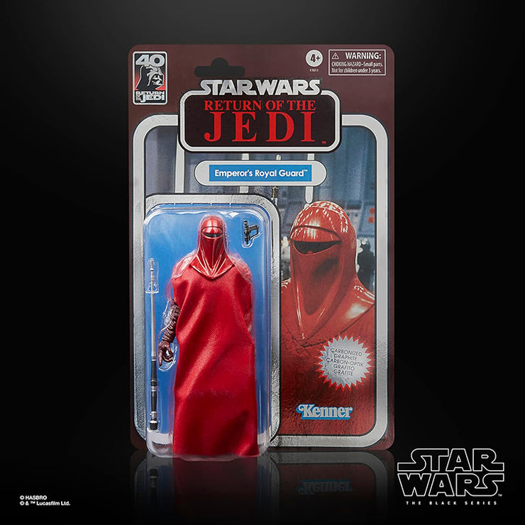 Carbonized Emperor's Royal Guard Figure Star Wars Black Series 1:12 Scale image 0