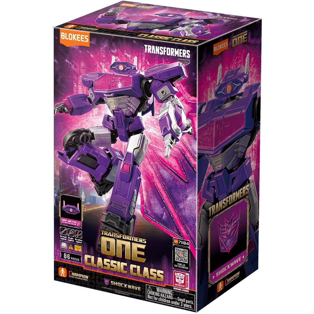 Transformers Classic Class Shockwave Model Kit: Fully Articulated, Light-Up Supreme Guardian