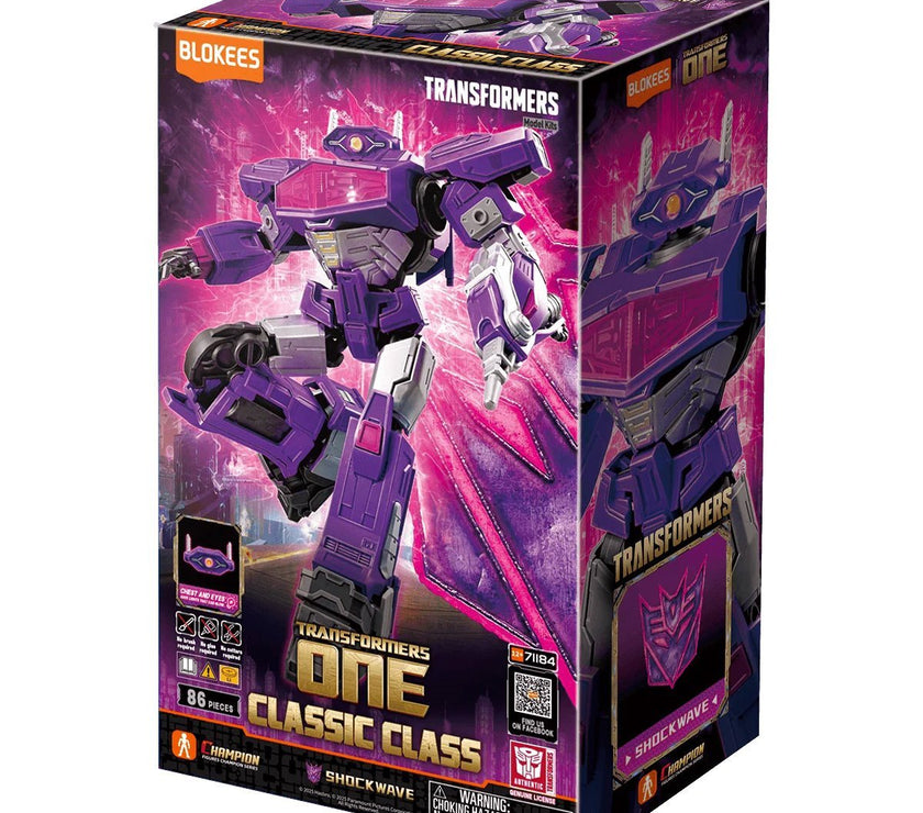 Transformers Classic Class Shockwave Model Kit: Fully Articulated, Light-Up Supreme Guardian