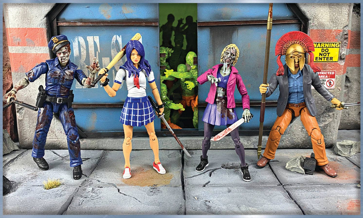 Action Figures and Collectibles by Boss Fight Studio - Vitruvian H.A.C.K.S. Action Figure: Series Z - HANNAH & ALICE PRIVATE SCHOOL ATHLETES toy set with detailed characters