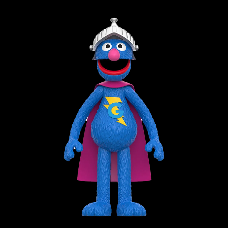 Super Grover Sesame Street Action Figure 3 3/4 Super 7 image 1