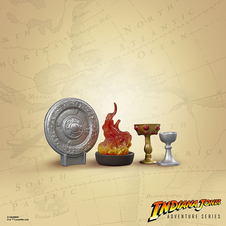 Indiana Jones 6 Figure Set with Complete Grail Knights Table Artifact image 8