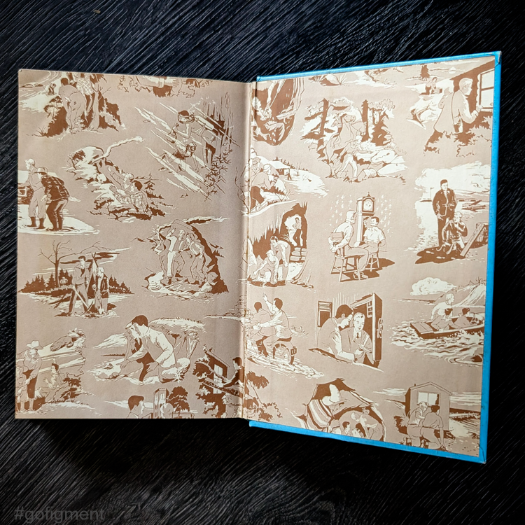 27 The Secret of Skull Mountain (1948):  Vintage Hardy Boys Book Blue-Back image 3