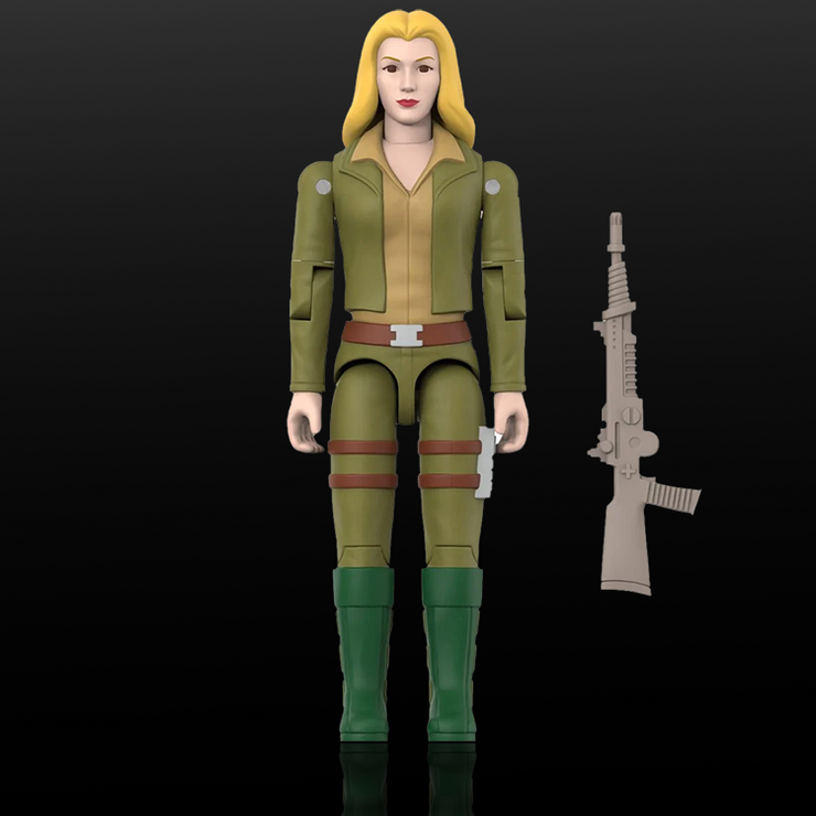 GI Joe Cover Girl Action Figure 3.75" With O-Ring Super7 Reaction+ image 2