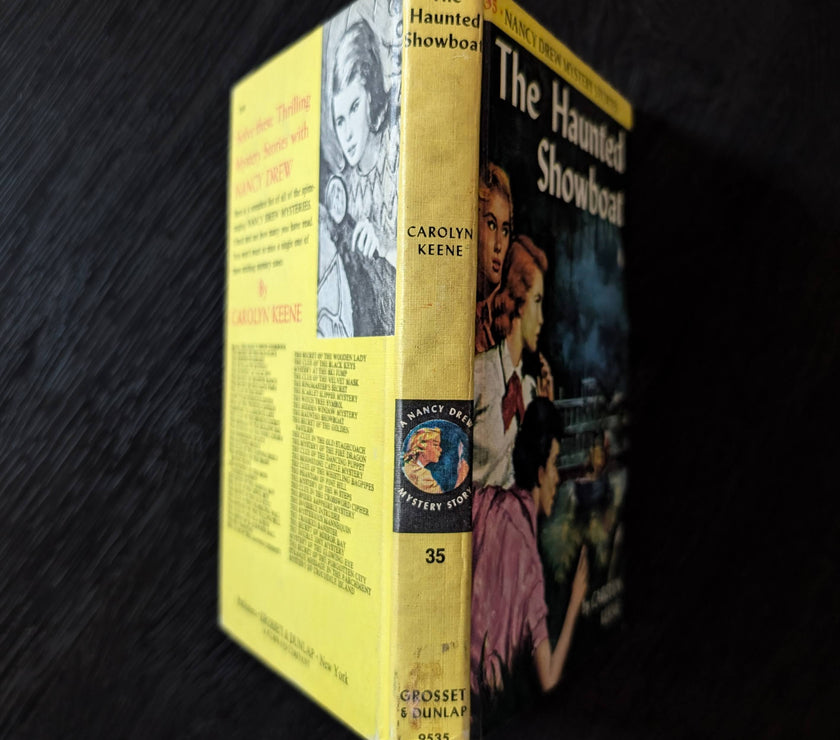 35 The Haunted Showboat  Nancy Drew Mystery Books -1957-Yellow Bar image 3