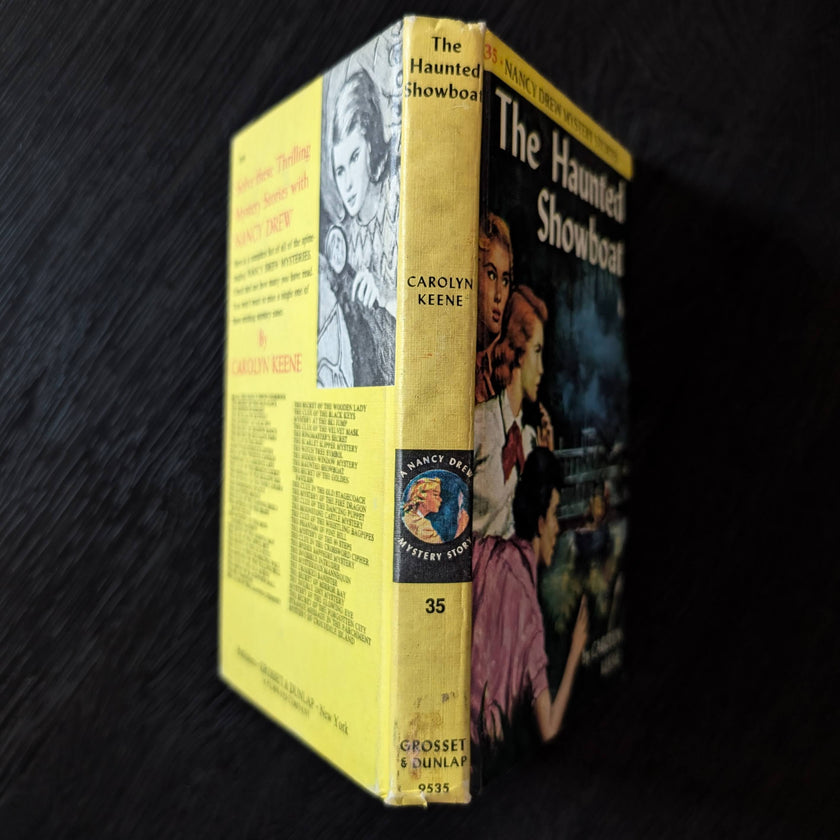 35 The Haunted Showboat  Nancy Drew Mystery Books -1957-Yellow Bar image 3