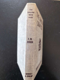 15 The Sinister Signpost (1936):  Vintage Hardy Boys Book Brown image 5