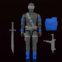 Snake Eyes Commando GI Joe Action Figure (Black) ReAction+ 1/18 image 3