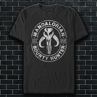 An image of a  Men's Star Wars Mandalorian Bounty Hunter Gun for Hire Unisex t-Shirt