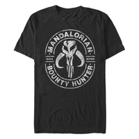 An image of a  Men's Star Wars Mandalorian Bounty Hunter Gun for Hire Unisex t-Shirt