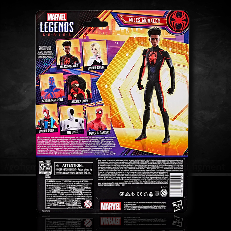 Miles Morales Spider-Man Across Spider-Verse Marvel Legends Action Figure image 2