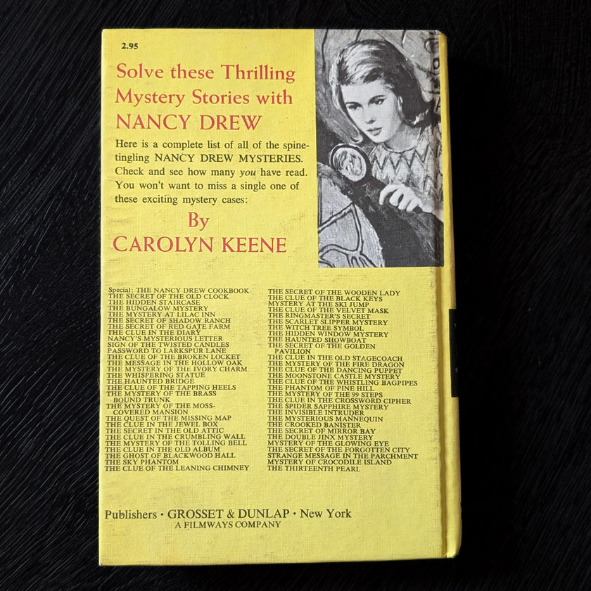 38 The Mystery of the Fire Dragon Yellow Bar Nancy Drew Mystery Books -1961-YB image 1