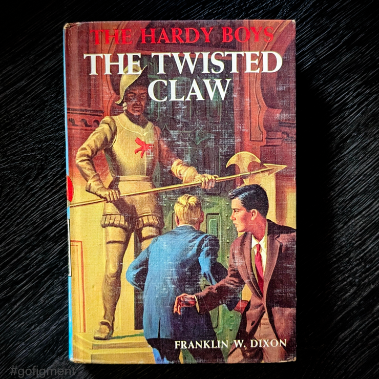 18 The Twisted Claw (1939):  Vintage Hardy Boys Book Blue-Back image 0