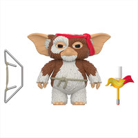 Super7 ReAction Gremlins 2 Battle Ready Gizmo figure with bow accessory and flaming pencil torch