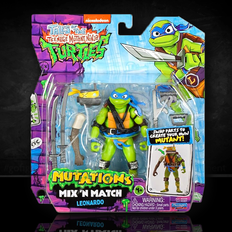 Mix n Match Leonardo TMNT Monster Mutants Action Figure 4.5 inch image 0