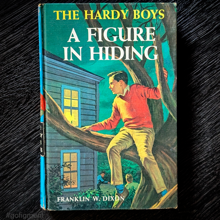 16 A Figure in Hiding (1937):  Vintage Hardy Boys Book Blue-Back image 0