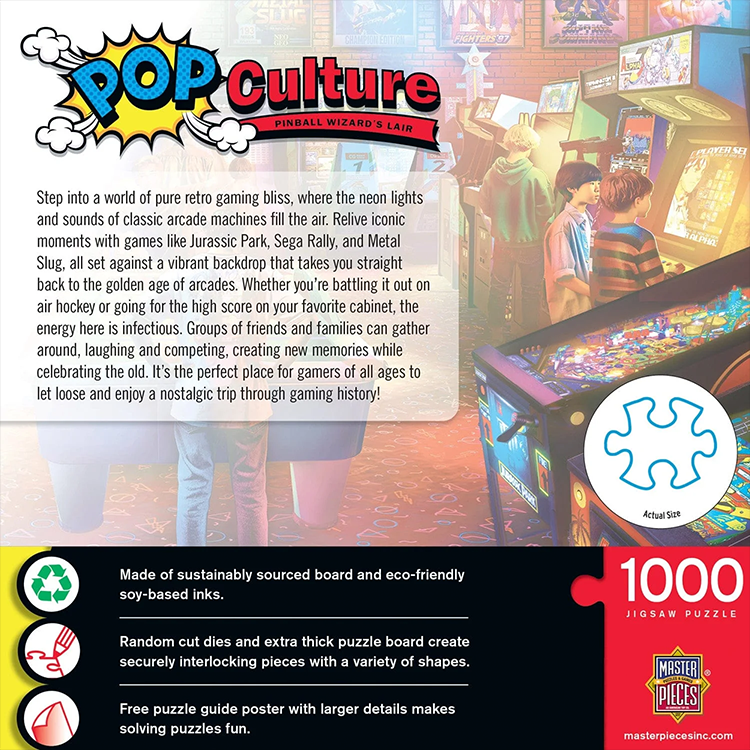 Pop Culture - Pinball Wizards Lair Puzzle Master Pieces 1000 Pieces image 2